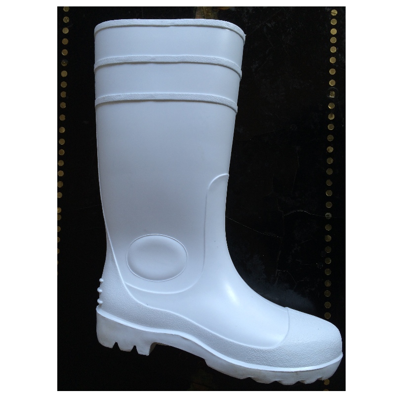 Chaussures de sécurité alimentaire PVC blanches